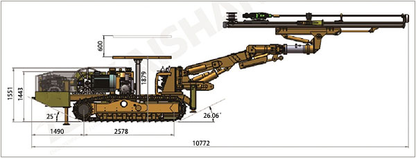 KJ310 Underground Mining Drill Rigs and Tunneling Jumbo