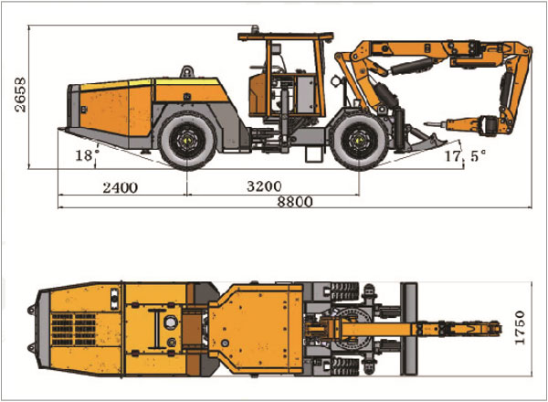 KJ311 Underground Mining Drill Rigs and Tunneling Jumbo